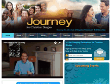 Tablet Screenshot of journeyforchristiansingles.com